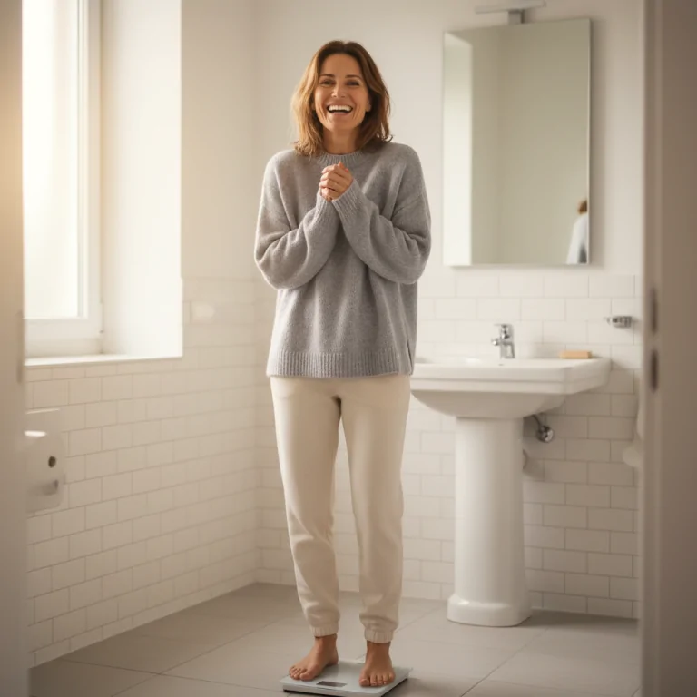 Femme active après une perte de poids, silhouette affinée — ashwagandha et perte de poids