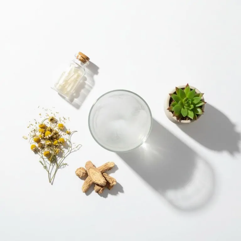 Femme sereine dans un environnement naturel — anti-stress naturel et plantes adaptogènes
